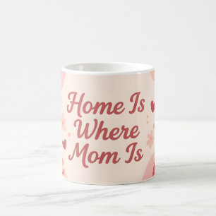 Zu Hause ist dort, wo Mama ist Herzliches Design Kaffeetasse