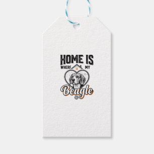 Zu Hause ist dort, wo mein Beagle ist Vintage-Hund Geschenkanhänger