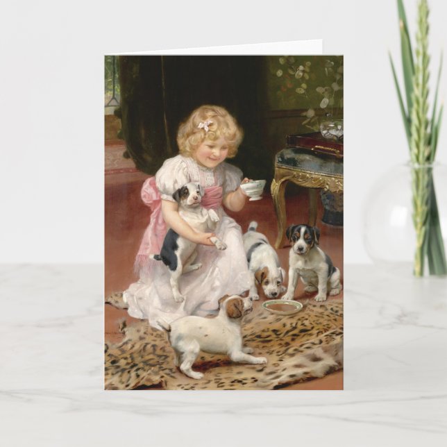 Zu heiß | Arthur John Elsley Karte (Vorderseite)