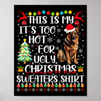 Zu heiß für hässliche Weihnachtspullover German Poster