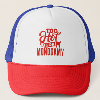 Zu heiß für Monogamy Shirt, Polyamory Pride Truckerkappe