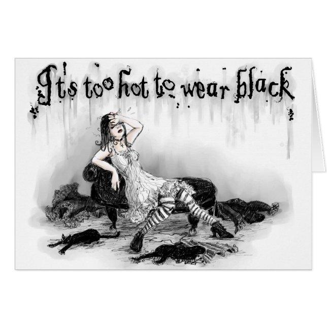 Zu heiß Schwarzes tragen (Vorderseite (Horizontal))