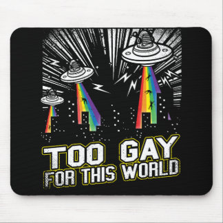 Zu homosexuell für die Welt Mousepad