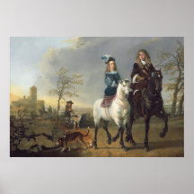 zu Horseback - Aelbert Cuyp Fine Art Poster