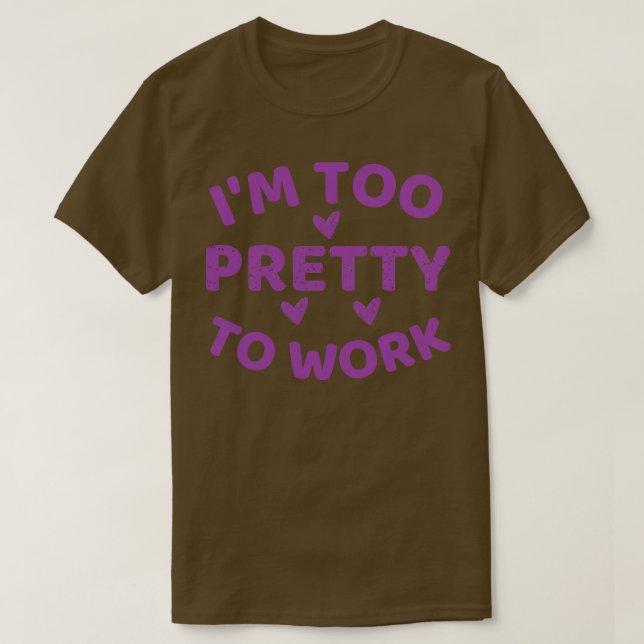 zu hübsch T-Shirt (Design vorne)