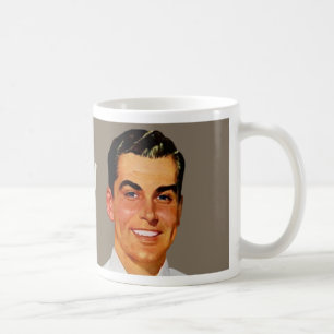 zu hübsch, um Typ zu arbeiten - braun Tasse