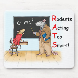"Zu intelligente" Ratte Mousepad