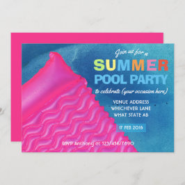 Zu jeder Gelegenheit Sommerpool Party Einladung