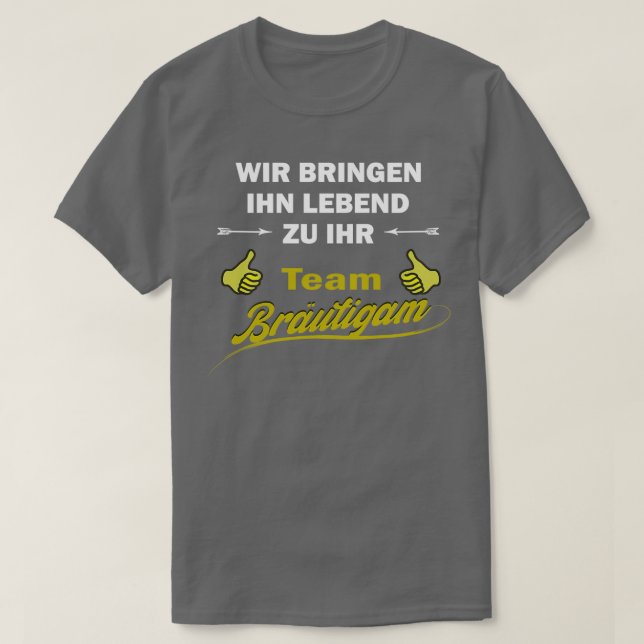 Zu Junggeselinnen-Abschied-Ehe lebendig T-Shirt (Design vorne)