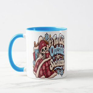 Zu kalt draußen zum geselligen Beisammensein Lusti Tasse