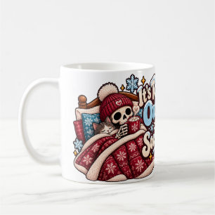 Zu kalt draußen zum Sozialisieren Lustiger Winterb Kaffeetasse