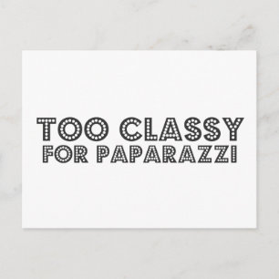 Zu klassisch für Paparazzi Postkarte