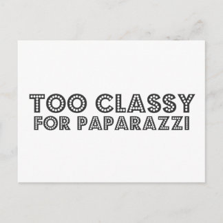 Zu klassisch für Paparazzi Postkarte