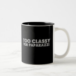 Zu klassisch für Paparazzi Zweifarbige Tasse