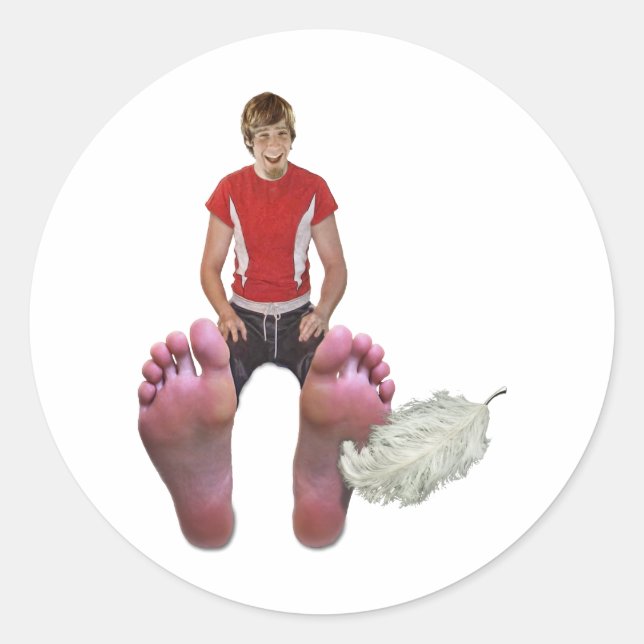 Zu klopfen runder aufkleber (Vorderseite)