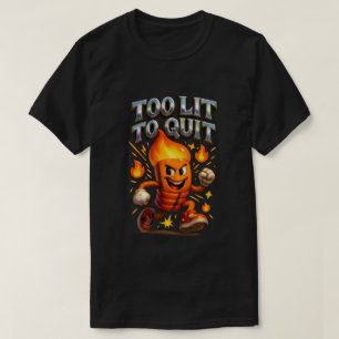 Zu lange, um das Tanzen zu beenden, Feuerkleckse T-Shirt