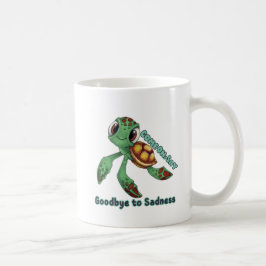 Zu langsam für Traurigkeit – Süße Schildkröten-Tas Kaffeetasse