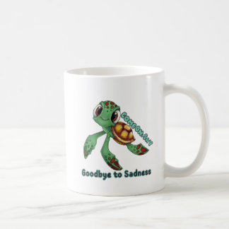 Zu langsam für Traurigkeit – Süße Schildkröten-Tas Kaffeetasse