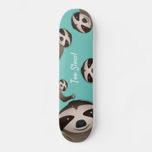 Zu langsame Aquamarine Tierdarstellung Skateboard