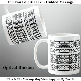 Zu laut, um die verdeckte Meldung 136BW zu beenden Kaffeetasse