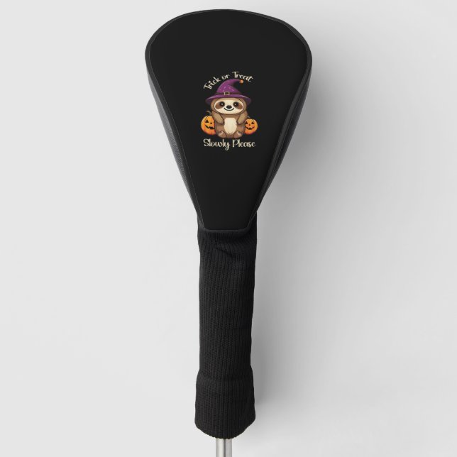 Zu lazy, um Beängstigend Niedliches Halloween Clas Golf Headcover (Vorderseite)