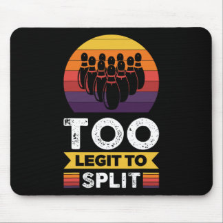 Zu lehnen, um den lustigen Bowling Bowler zu spalt Mousepad