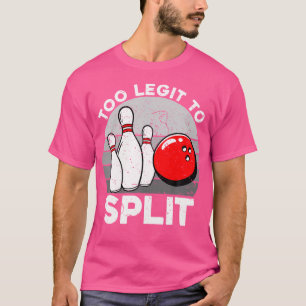 Zu lehnen, um die lustigen Bowling Bowlers zu teil T-Shirt