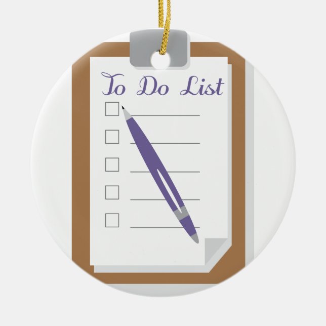 Zu Liste tun Keramik Ornament (Vorne)