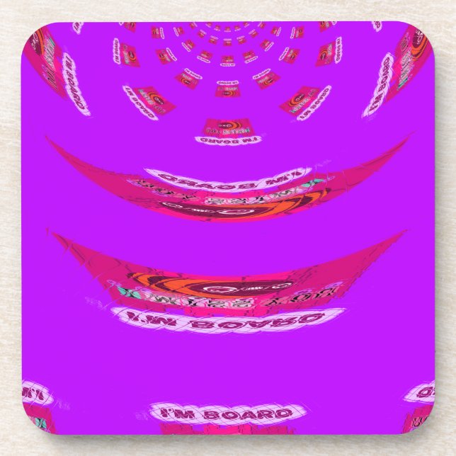 Zu lustig, ich vermisse dich, ich bin gelangweilt getränkeuntersetzer (Vorderseite)