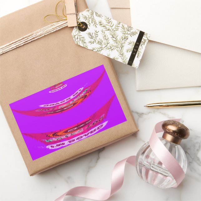 Zu lustig, ich vermisse dich, ich bin gelangweilt rechteckiger aufkleber (Schenken)