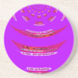 Zu lustig, ich vermisse dich, ich bin gelangweilt sandstein untersetzer