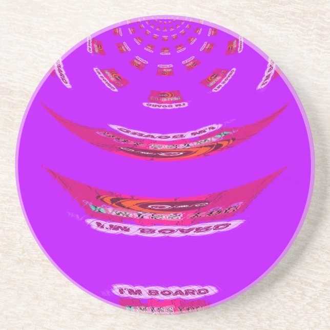 Zu lustig, ich vermisse dich, ich bin gelangweilt sandstein untersetzer (Vorne)