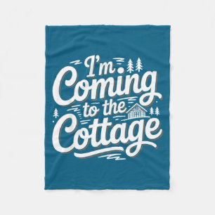 Zu Lustig Kommendes Cottage Lake Cabin Camping Fleecedecke