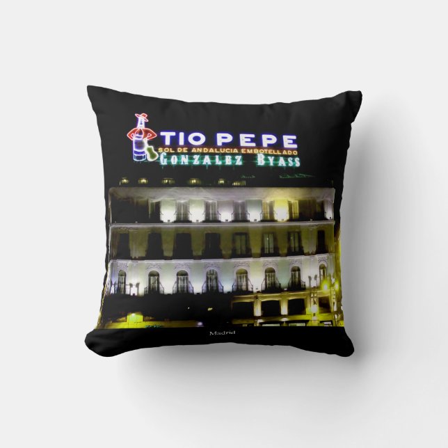 Zu Madrid Souvenir Personalizable reisen Kissen (Vorderseite)