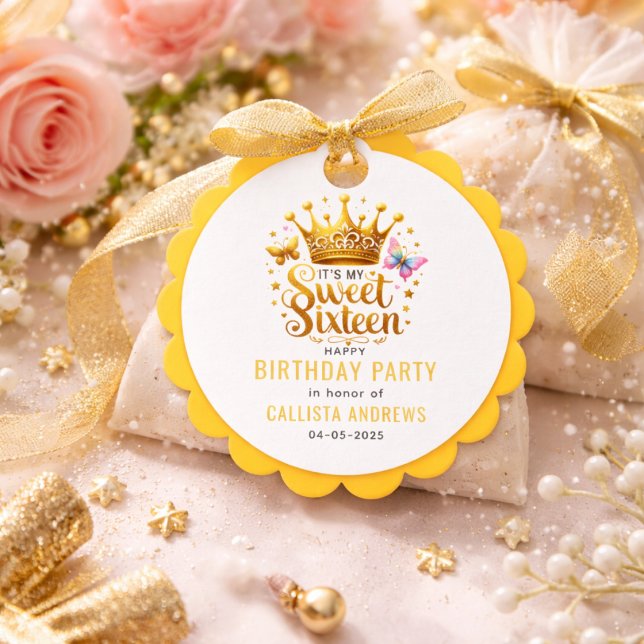zu meinem 16. 16 . Geburtstag Geschenkanhänger (Von Creator hochgeladen)