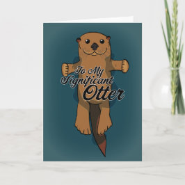 Zu meinem bedeutenden Otter Feiertagskarte