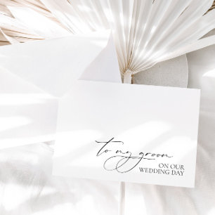 "Zu meinem Bräutigam am Hochzeitstag" Hochzeitstag