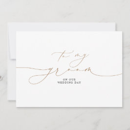 Zu meinem Bräutigam an unserem Hochzeitstag Elegan