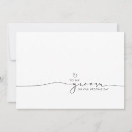 Zu meinem Bräutigam an unserem Hochzeitstag Niedli