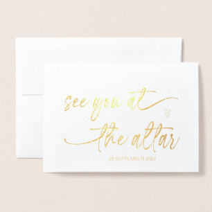 Zu meinem Bräutigam von der Hochzeitstag-Liebe hei Folienkarte