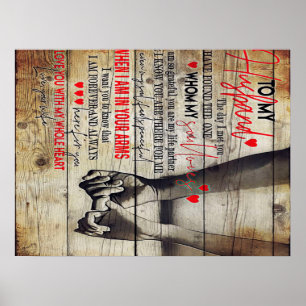 zu meinem Ehemann anwesend Love New Zuhause Gift Poster