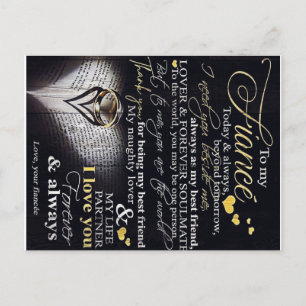 Zu meinem Ehemann   Liebe-Zitate für Ehemann  Ankündigungspostkarte