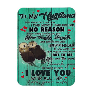 Zu meinem Ehemann WOHNGESTALTUNG Geschenk für Magnet