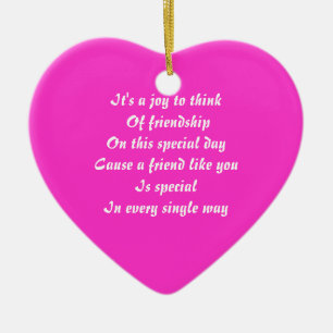 zu meinem Freund am Valentinstag Keramikornament