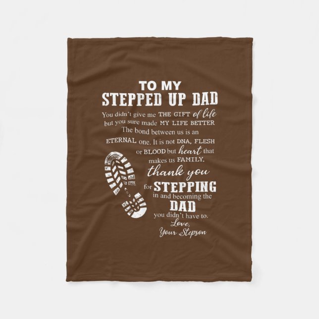 Zu meinem geklatschten Vater hast du mir das Gesch Fleecedecke (Vorderseite)