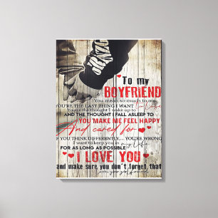 Zu meinem Geschenk für den Ehemann Love Husband Leinwanddruck