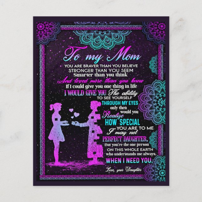 Zu meinem Geschenk für Mama und Tochter, Mama Gesc Flyer (Vorne)