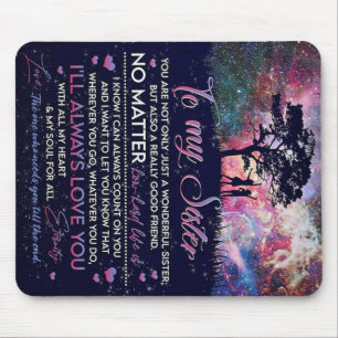 Zu meinem Geschenk für meine Schwester Lady Girl,  Mousepad