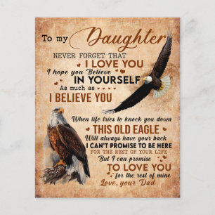 Zu meinem Geschenk, Vater und Tochter, Adler Lover