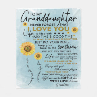 Zu meinem Großtochter-Geschenk, Großkinder zum Geb Fleecedecke